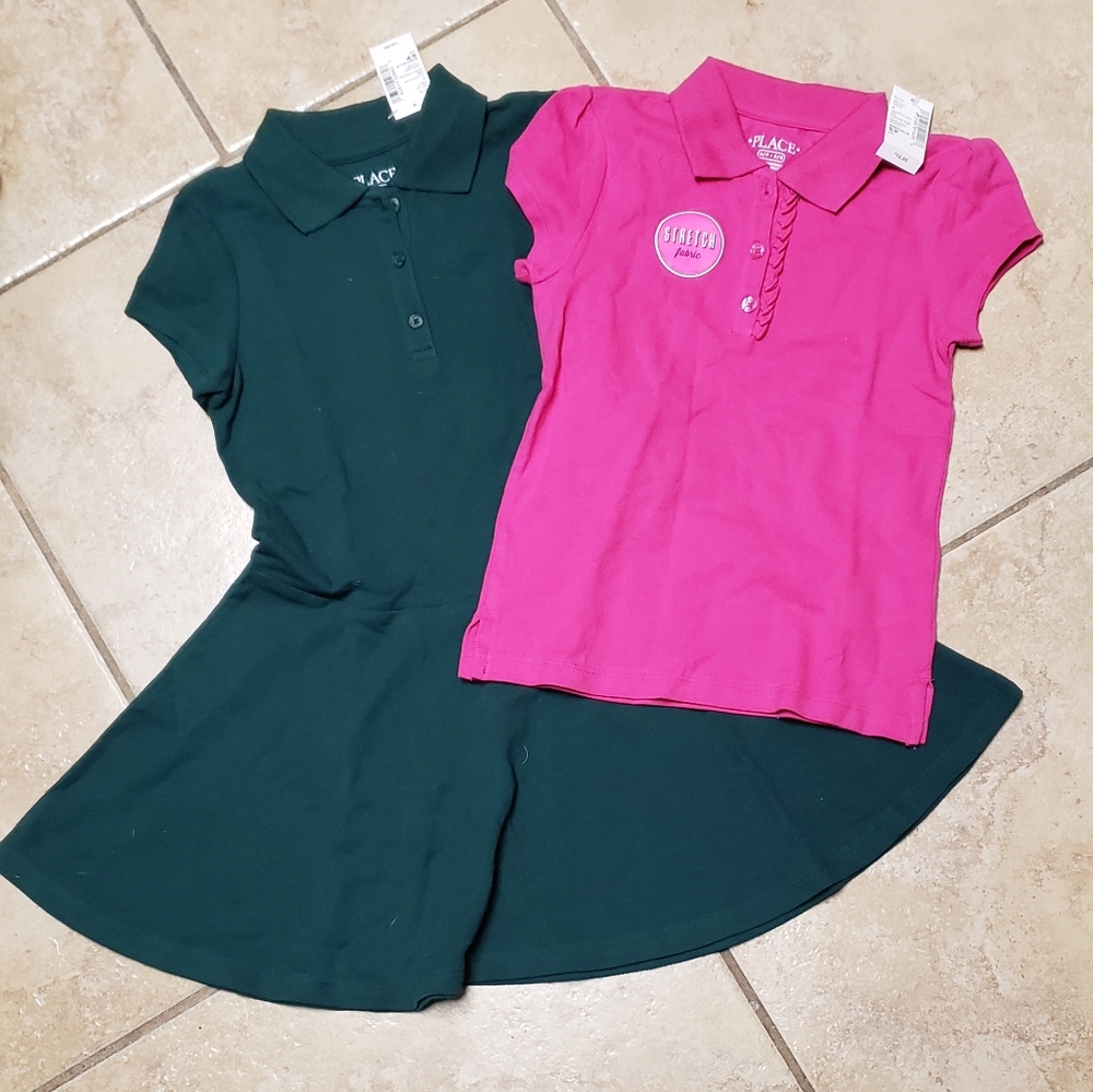 Children's Place lot, Skaters Dress And Shirt NWT